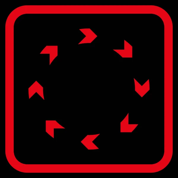 Vektorové ikony v rámečku cirkulace — Stockový vektor