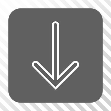 Yuvarlatılmış Kare düğme aşağı ok