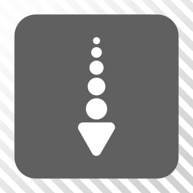 Yuvarlatılmış Kare düğme aşağı ok