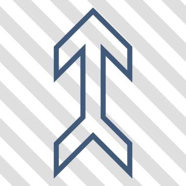 Yukarı Oklu Vektör Simgesi