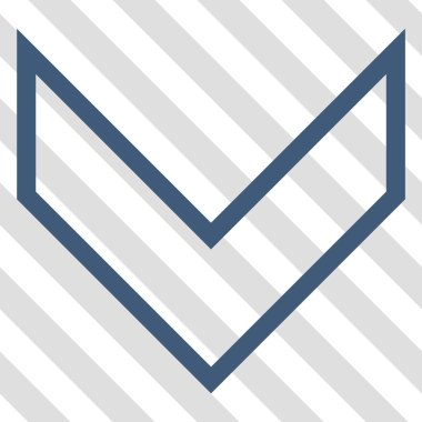 Vektör simgesi aşağı ok ucu