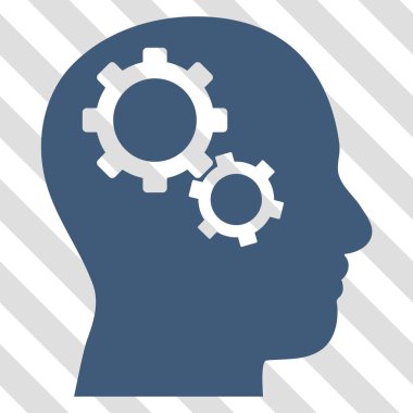 Beyin Gears vektör simgesi
