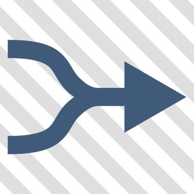 Ok sağ vektör simgesi birleştirmek