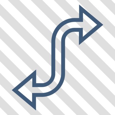 Eğri Exchange ok vektör simgesi