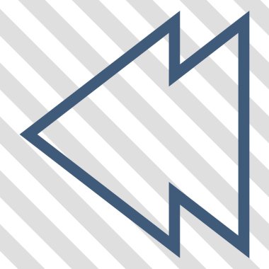 Yön sol vektör simgesi