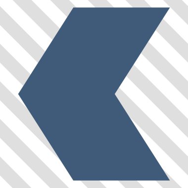 Yön sol vektör simgesi