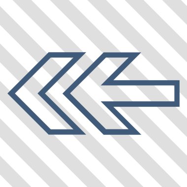 Yön sol vektör simgesi