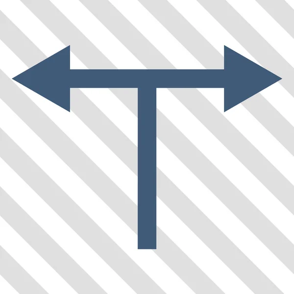 Bifurcation Arrows stânga dreapta Vector Icon — Vector de stoc