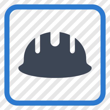 Oluşturucu işçisi vektör simgesi bir çerçeve içinde