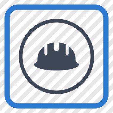 Oluşturucu işçisi vektör simgesi bir çerçeve içinde