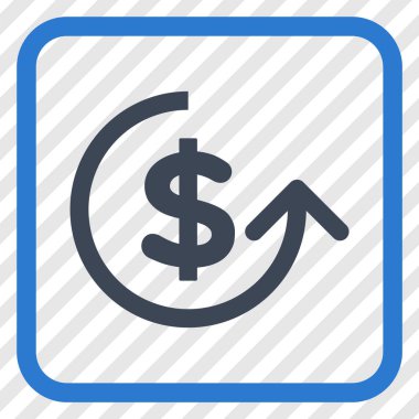 Ters ibraz vektör simgesi bir çerçeve içinde