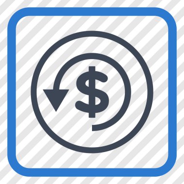 Ters ibraz vektör simgesi bir çerçeve içinde