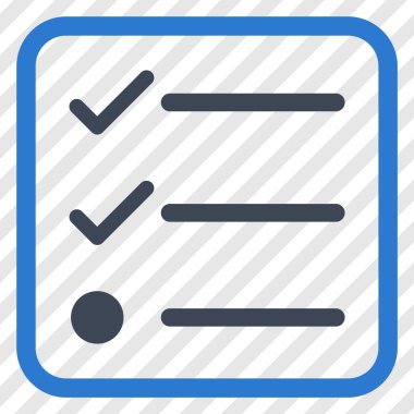 Denetim listesi vektör simgesi bir çerçeve içinde