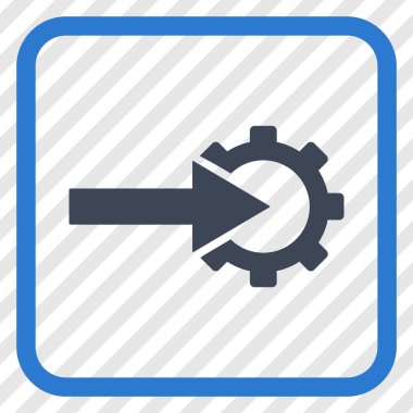 COG Tümleştirme vektör simgesi bir çerçeve içinde