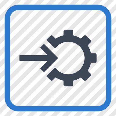 COG Tümleştirme vektör simgesi bir çerçeve içinde