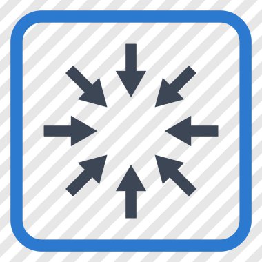 Kompakt oklar bir çerçeve içinde simge vektör