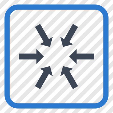 Kompakt oklar bir çerçeve içinde simge vektör