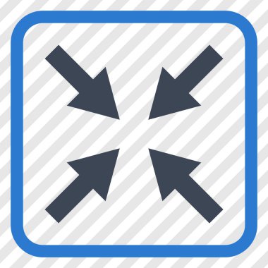 Oklar vektör simgesi bir çerçeve içinde sıkıştırmak