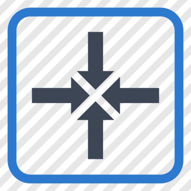 Oklar vektör simgesi bir çerçeve içinde sıkıştırmak