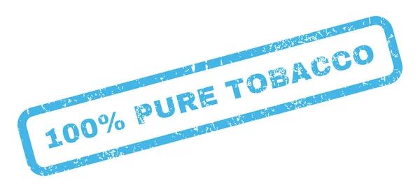 100 Prozent reiner Tabakgummistempel — Stockvektor