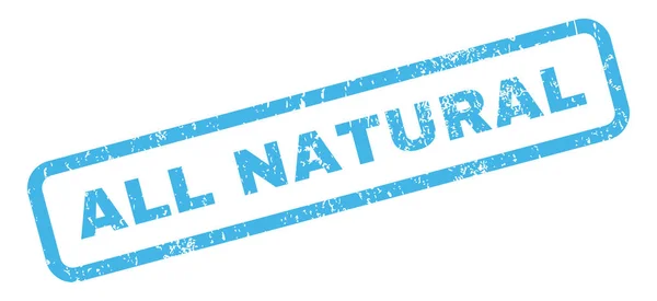 Alle natuurlijke Rubber stempel — Stockvector