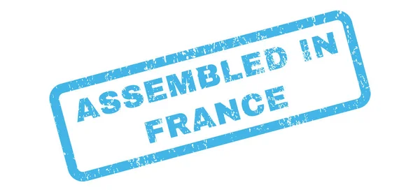 Timbre en caoutchouc assemblé en France — Image vectorielle