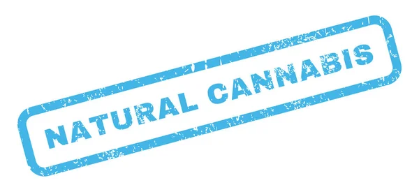 Natürlicher Cannabis-Gummistempel — Stockvektor