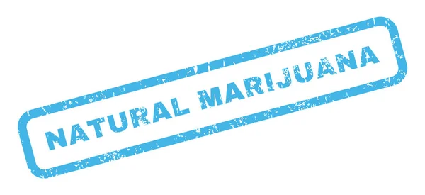 Pieczątka naturalne marihuany — Wektor stockowy