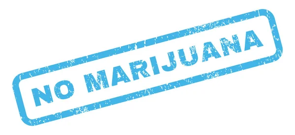 Pas de timbre en caoutchouc de marijuana — Image vectorielle