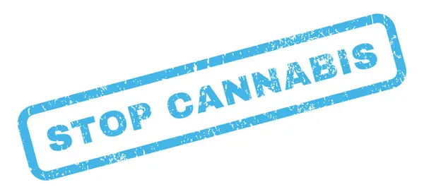 Cannabis-Stempel stoppen — Stockvektor