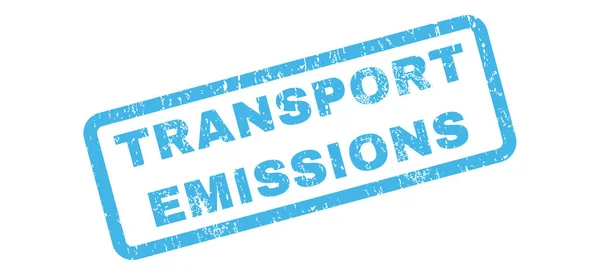 Emisiones de transporte Sello de goma — Vector de stock