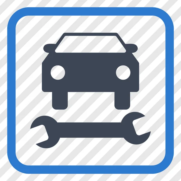 Векторная икона ремонта автомобилей в кадре — стоковый вектор