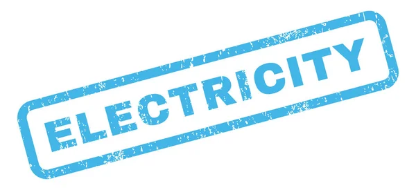 Electricidad sello de goma — Vector de stock