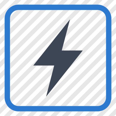Elektrik Strike vektör simgesi bir çerçeve içinde