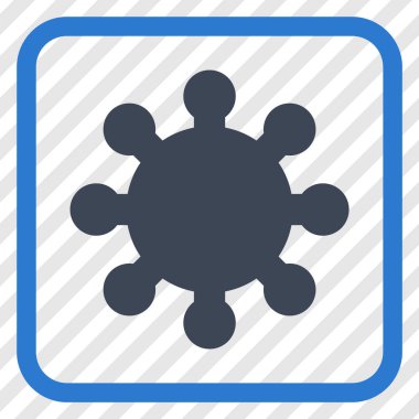 Dişli vektör simgesi bir çerçeve içinde