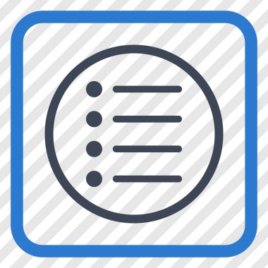 Öğeleri vektör simgesi bir çerçeve içinde