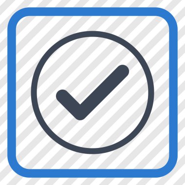 Tamam vektör simgesi bir çerçeve içinde