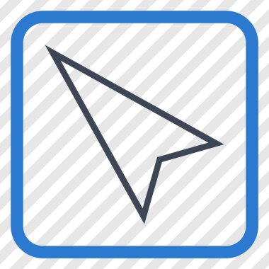 İşaretçi yaptı vektör simgesi bir çerçeve içinde yukarı