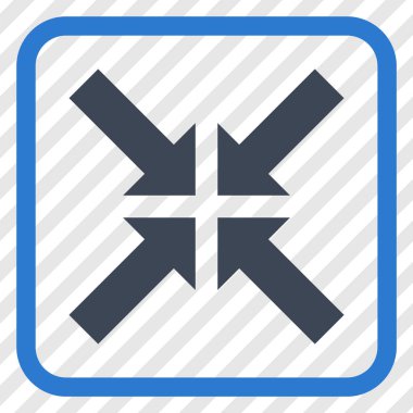 Basınç oklar bir çerçeve içinde simge vektör