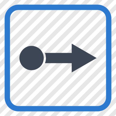 Doğru vektör simgesi bir çerçevede çekin