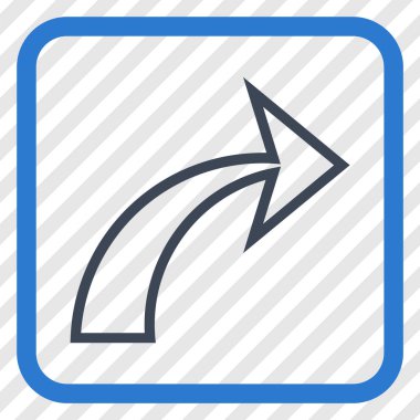 Vektör simgesi bir çerçeve içinde Yinele