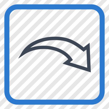 Vektör simgesi bir çerçeve içinde Yinele