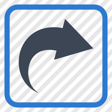 Vektör simgesi bir çerçeve içinde Yinele