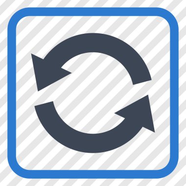 Vektör simgesi bir çerçeve içinde yenileme