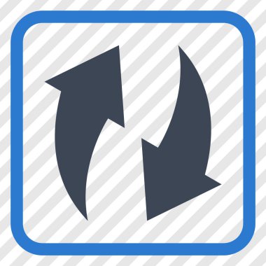 Vektör simgesi bir çerçeve içinde yenileme