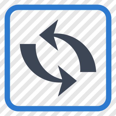 Vektör simgesi bir çerçeve içinde yenileme