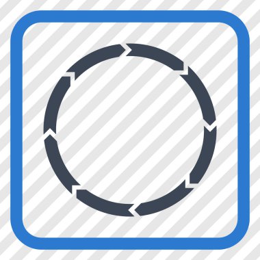 Döndürme vektör simgesi bir çerçeve içinde