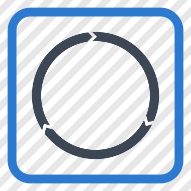 Döndürme vektör simgesi bir çerçeve içinde