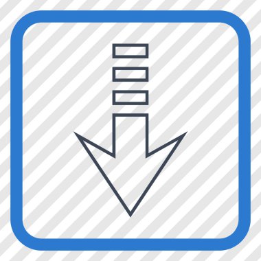 Vektör simgesi bir çerçeve içinde gönderin