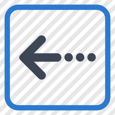 Sol vektör simgesi bir çerçevede göndermek